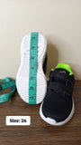 Oaklan black shoes with green lining