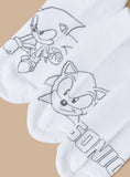 Sonic white & black socks (pack of 3)
