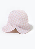 Matalan Baby pink Gingham keppi Hat