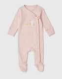 Matalan Pink bunny & chicks sleepsuit