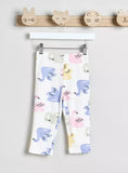 Juniors colorful swan printed shirt & pyjama set (set of 2)