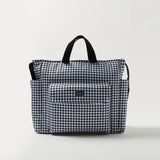 Cambrass Checked Diaper Bag with Zip Closure