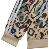 Adidas beige camouflage zipped pullover & jog set (set of 2)