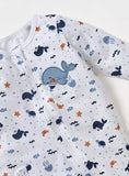 Juniors fish applique zipped sleepsuit