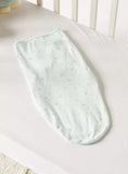 Juniors swaddle wrap blue applique