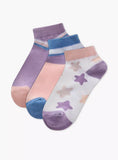 Juniors stars printed ankle socks (pack of 3)