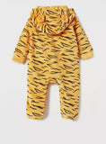 Juniors Cheetah Printed Fleece Sleepsuit with ears (winter)