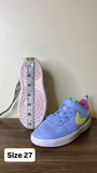 Nike blue perforated shoes
