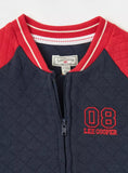 Lee Cooper Red & Navy Padded Zipped Pullover (Winter)