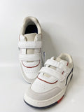 R&B white lined perforated shoes