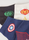 Marvel avenger printed ankle socks (pack of 3)