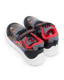 R&B black spiderman printed shoes