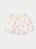 Juniors all over hearts printed shorts (Summer)