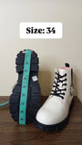 R&B white hello kitty long shoes