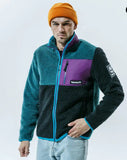Timblerland men's colorblock sherpa zipped pullover (Winter)