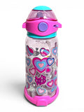 R&B pink heart water bottle