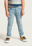 Juniors boys skinny fit light wash jeans