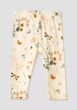 Juniors beige girls floral shirt & pyjama set (set of 2)