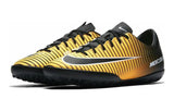 Nike yellow stripe shoes