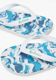 Lee cooper men blue abstract flip flop slides