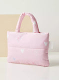 Barbie pink printed handbag