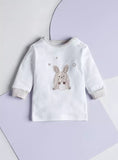 Juniors checkered bunny shirt & pyjama set (set of 2)