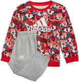 Adidas red all over lion printed sweatshirt & jog pants (set of 2) (Winter)