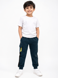 Navy blue boys fleece lined jog pants (Winter)