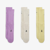 Nike logo colorful full socks (set of 3)