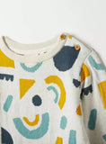 Juniors all over pastel printed knitted pullover (Winter)