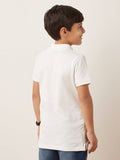 Juniors sonic printed white polo tshirt (Summer)