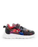 R&B black spiderman printed shoes