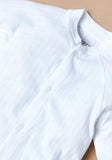 Juniors white ribbed thermal sleepsuit