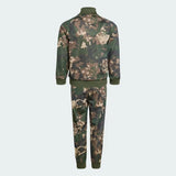 Adidas Green Camouflage Printed Zipped Pullover & Jog Set (Winter)