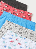 Juniors vehicle boys boxers (set of 5)