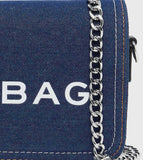 R&B cross body denim mini ladies bag (dark blue)