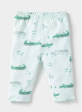 Juniors all over Alligator printed shirt & pyjama set (set of 2)