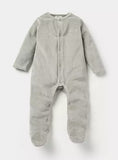 Juniors solid grey fleece sleepsuit (winter)
