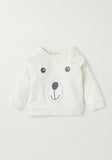 Juniors white bear shirt & pyjama set (set of 2)