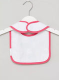 Disney Minnie Mouse Print Bib with Hook and Loop Closure(waterproof)