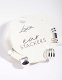 Lovisa silver random ear stackers (Jewellery)