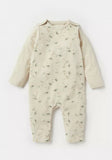 Juniors all over flower printed dungaree (set of 2)