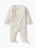 Juniors white animal printed sleepsuits (set of 3)