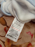 Juniors blue sheep printed fleece sleepsuit (Winter)