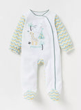 Juniors little friends embroidered sleepsuit