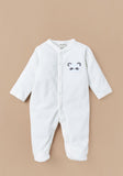 Juniors white koala embroidered closedfeet sleepsuit (Winter)