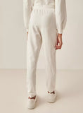 Juniors feeling cute white jog pants
