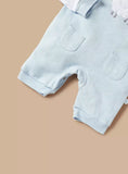 Juniors sheep embroidered fleece dungaree (set of 2) (Winter)