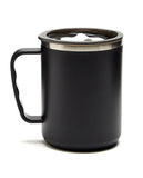 R&B Black Insulated Office Mug with lid