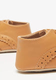 Barefeet Brown perforated infant shoes